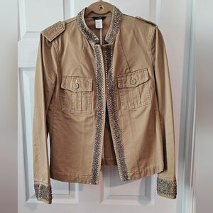 J Crew Bead Embellished Blazer